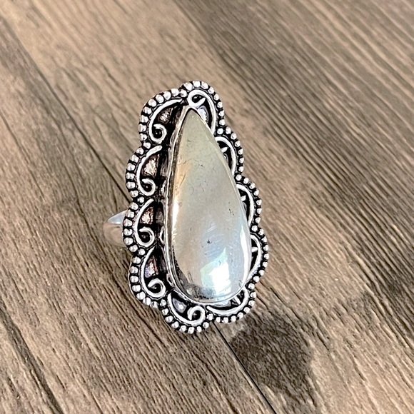 Apache Pyrite Antique Design Ring - Picture 7 of 8